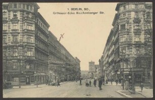 Ansichtskarte Grünauer Straße Ecke Reichenberger Straße