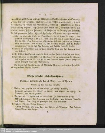 Oeffentliche Schulprüfung