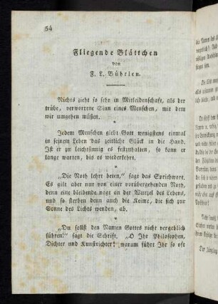 54-59, Fliegende Blättchen