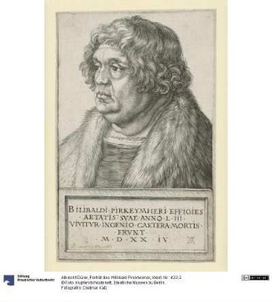 Porträt des Willibald Pirckheimer