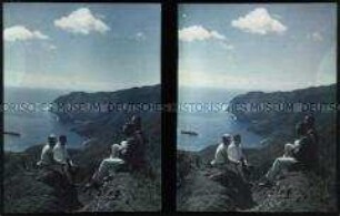 Ausflug auf den Berg Cerro El Yunque mit Blick auf die Cumberland-Bucht vor der Inselgruppe Juan Fernandez