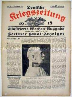 lllustrierte Wochen-Ausgabe des "Berliner Lokal-Anzeiger" zur Lage nach dem Waffenstillstand