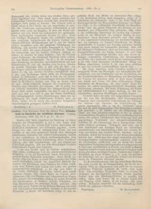 109-110 [Rezension] Lechler, Gerh. Victor, Urkundenfunde zur Geschichte des christlichen Altertums