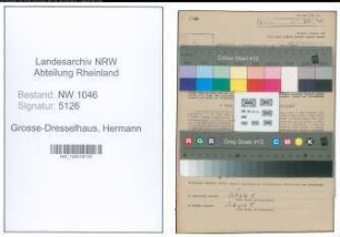 Entnazifizierung Hermann Grosse-Dresselhaus , geb. 26.04.1899 (Landwirt)