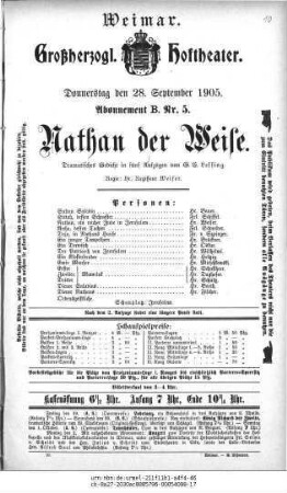 Nathan der Weise