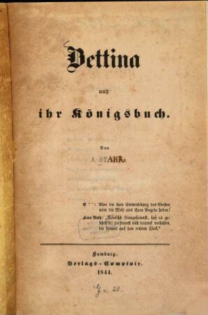 Bettina und ihr Königsbuch