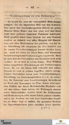 Nachbemerkung zu dem Bisherigen