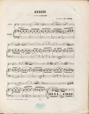 Adagio aus dem Quintetto für Clarinette