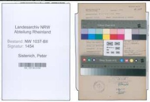 Entnazifizierung Peter Sistenich , geb. 03.05.1900 (Haendler)