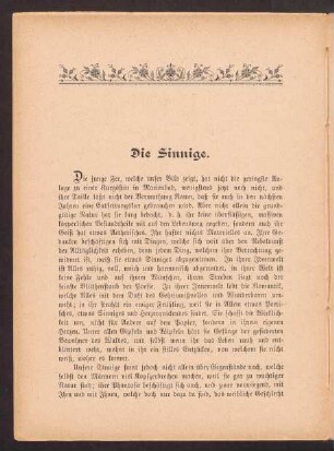 Die Sinnige.