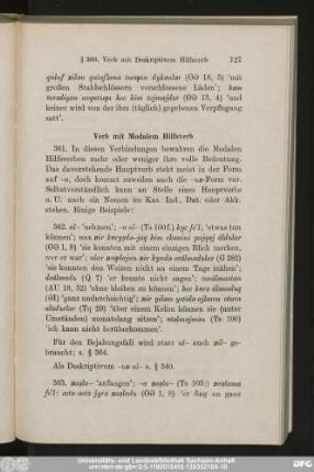 Verb mit Modalem Hilfsverb