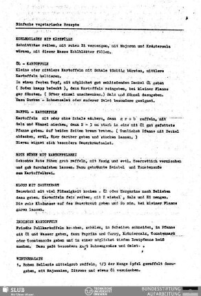 Einfache vegetarische Rezepte
