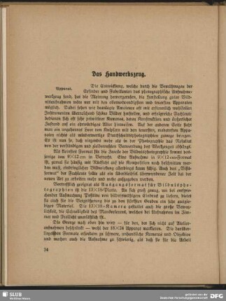 Das Handwerkszeug