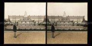 Schloss Herrenchiemsee, Gartenfassade und Latonabrunnen