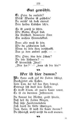 Gut gewählt
