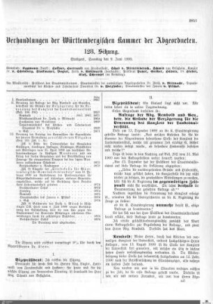 128. Sitzung Stuttgart, 9.6.1900