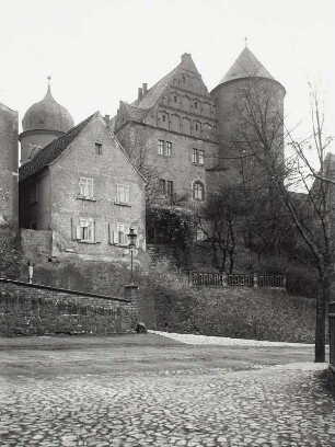 Wurzen, Schloss : Wurzen. Schloß. Ansicht vom Amselweg