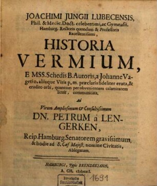 Historia Vermium