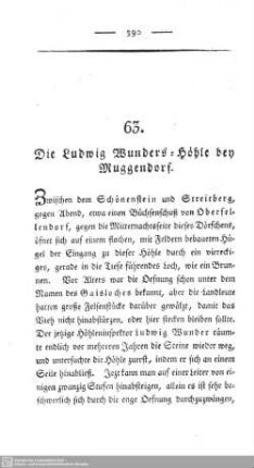 63. Die Ludwig Wunders-Höhle bei Muggendorf