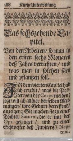 Das sechszehende Capitel.