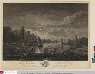 Vûe de boom sur le rupel [Mondscheinlandschaft]