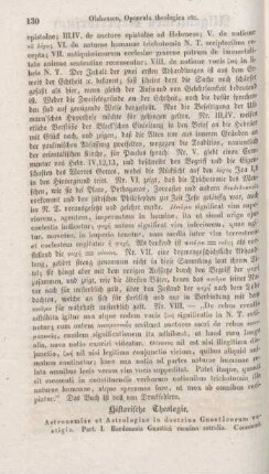 130-131 "Astronomiae et Astrologiae in doctrina Gnosticorum vestigia" von Carl Kuehner