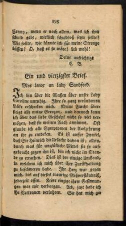 Ein und vierzigster Brief. - Funfzigster Brief.