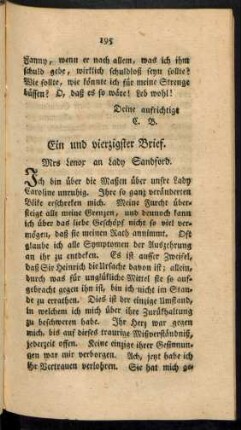 Ein und vierzigster Brief. - Funfzigster Brief.