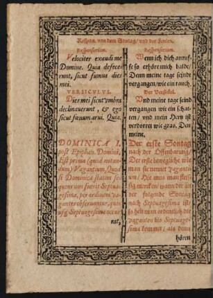 Dominica I. post Epiphan. Domini. Der erste Sontag nach der Offenbarung ...