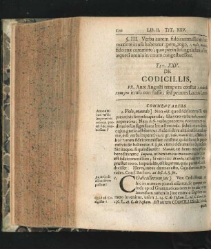 Tit. XXV. De Codicillis.