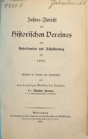 Jahresbericht. 1890 (1891)