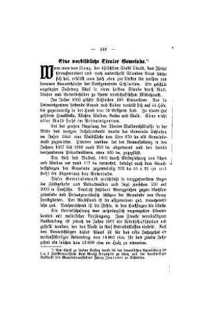 Eine vorbildliche Tiroler Gemeinde