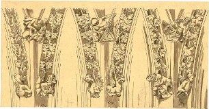 Schultz, Fritz; Deutschland; Frankreich; Niederlande; Reiseskizzen und Bauaufnahmen - Dom in Köln (Details)
