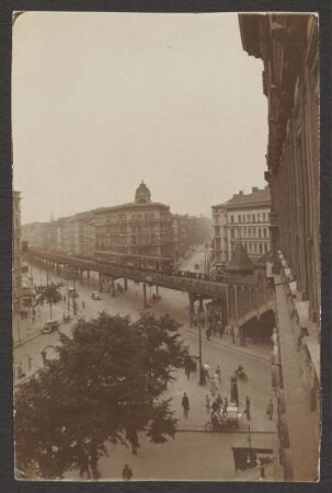 Ansichtskarte Berliner Hochbahn, Ecke Wienerstraße und Skalitzer Straße