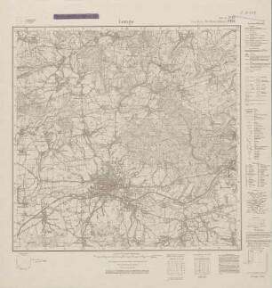 3919 (alte Nr.: 2151) Lemgo, Meßtischblatt (4cm - Karte)