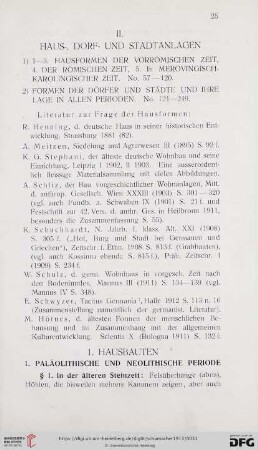 1. Hausbauten (Nr. 57 - 120)
