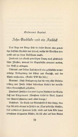 Zehn Einblicke und ein Anblick