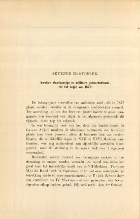 Zevende hoofdstuk. Verdere staatkundige en militaire gebeurtenissen, tot het begin van 1878