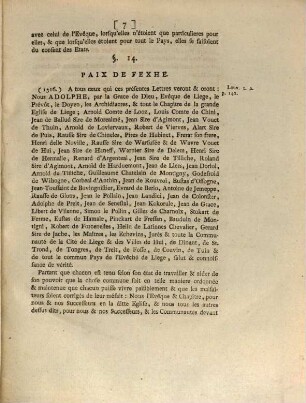 Recherches sur la constitution du pays de Liège