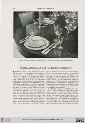 Kunsthandwerk auf der Münchener Ausstellung
