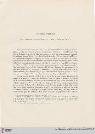 Chapitre Premier: Les Ateliers de Constantinople et les Trésors Impériaux