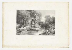 Landschaft mit Bach, Blatt 3 der Folge "Werke"