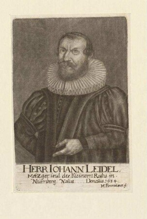 Johann (= Hans) Leidel, Metzger und des Kleinern Rats; gest. 1634