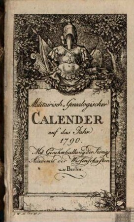 Militairisch-genealogischer Calender : auf das Jahr .... 1790