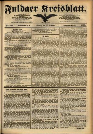 Ausgabe vom Montag, den 23. Oktober 1905.