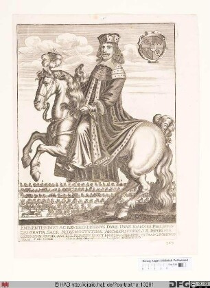 Bildnis Johann Philipp (1663 Reichsfrhr. von Schönborn), 1647-73 Kurfürst u. Erzbischof von Mainz