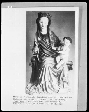 Thronende Madonna mit Kind