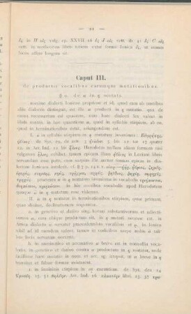 Caput III. de productis vocalibus earumque mutationibus.