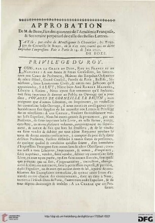 Privilège du Roy