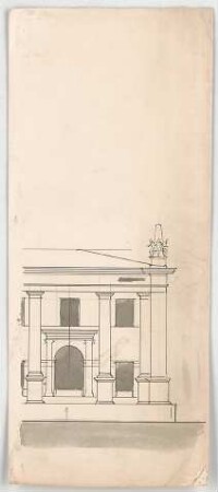 Thiersch, Friedrich von; München; Justizpalast - Fassade (Teilansicht)
